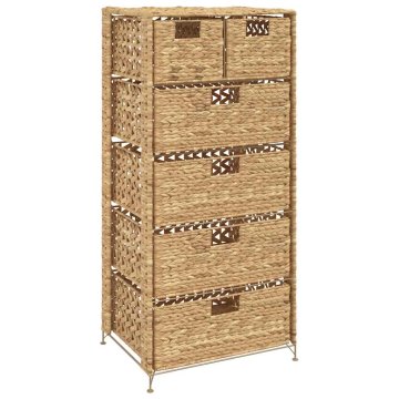 Vidaxl Shranjevalna enota s 6 košarami 47x37x100 cm vodna hijacinta