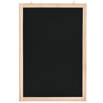 Vidaxl Stenska črna tabla iz cedrovine 40x60 cm