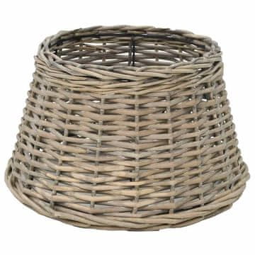 Vidaxl Senčilo za svetilko pleteno 38x23 cm naravne barve