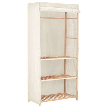 Vidaxl Garderobna omara 3-nadstropna 79x40x170 cm blago