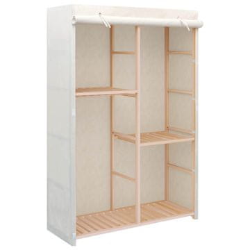 Vidaxl Garderobna omara 3-nadstropna 110x40x170 cm blago