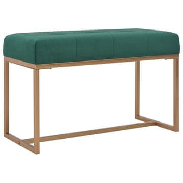 Vidaxl Klop 80 cm zelen žamet
