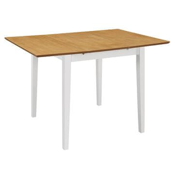 Vidaxl Raztegljiva jedilna miza MDF (80-120)x80x74 cm