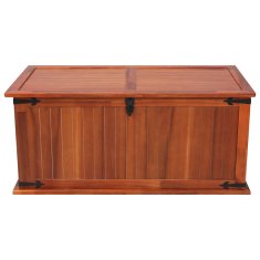Vidaxl Skrinja za shranjevanje 79x34x32 cm trden akacijev les