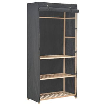 Vidaxl Garderobna omara 3-nadstropna 79x40x170 cm blago