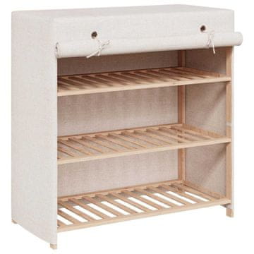 Vidaxl Omarica za ževlje s pokrivalom 79x40x80 cm blago