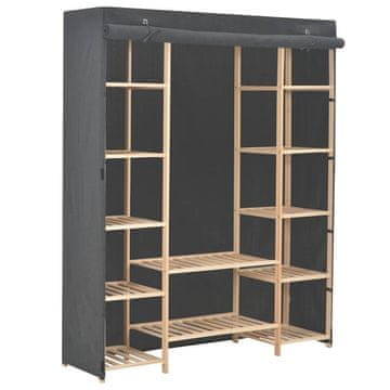 Vidaxl Garderobna omara iz blaga 135x40x170 cm