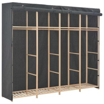 Vidaxl Garderobna omara iz blaga 200x40x170 cm