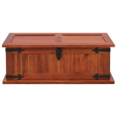Vidaxl Skrinja za shranjevanje 60x25x22 cm trden akacijev les