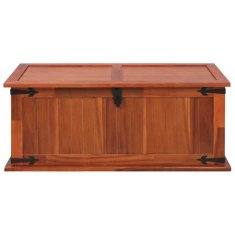 Vidaxl Skrinja za shranjevanje 90x45x40 cm trden akacijev les