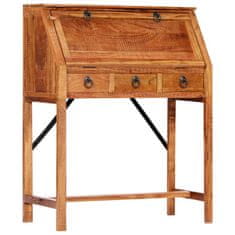 Vidaxl Pisalna miza 90x40x107 cm trden akacijev les