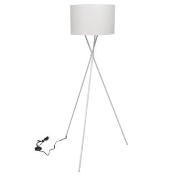 Vidaxl Stoječa svetilka s stojalom črne barve 139 cm