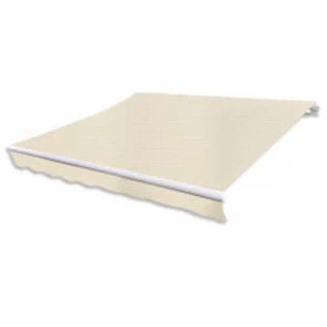 Vidaxl Zložljiva tenda z motorjem 600 cm krem