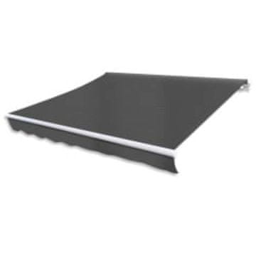 Vidaxl Zložljiva tenda z motorjem 600 cm antracit