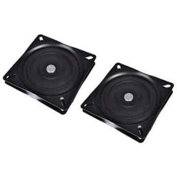 Vidaxl Vrtljiva konzola za stol za čoln 2 kosa 160x160x2,5 mm