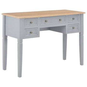 Vidaxl Pisalna miza iz lesa 109,5x45x77,5 cm