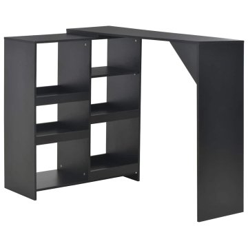 Vidaxl Barska miza s premično polico 138x39x110 cm
