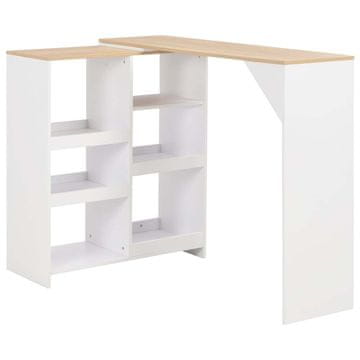 Vidaxl Barska miza s premično polico 138x39x110 cm