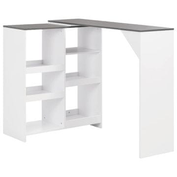 Vidaxl Barska miza s premično polico 138x39x110 cm
