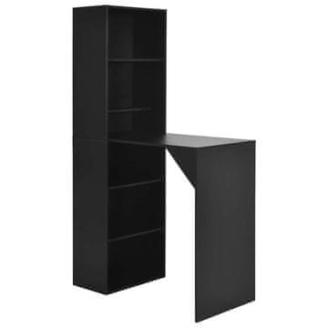 Vidaxl Barska miza z omarico 115x59x200 cm