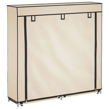 Vidaxl Omara za čevlje iz blaga s prevleko 115 x 28 x 110 cm