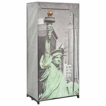 Vidaxl Garderobna omara New York 75x45x160 cm iz blaga
