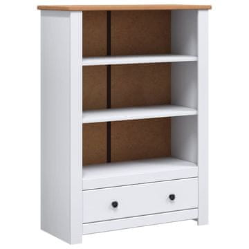 Vidaxl Knjižna omara 80x35x110 cm trdna borovina Panama Range
