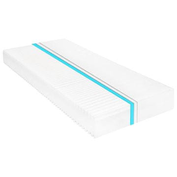 Vidaxl Vzmetnica 180x200 cm 7-conska s PU peno 16 cm H2 H3