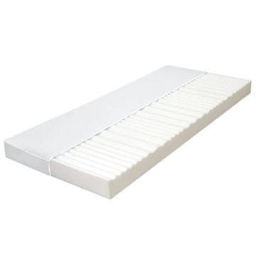 Vidaxl Vzmetnica 180x200 cm 7-conska s PU peno 10 cm H2 H3
