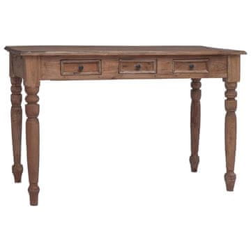 Vidaxl Pisalna miza s predali 117x57x75 cm
