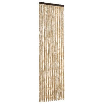 Vidaxl Zavesa proti mrčesu iz šenilje 56x185 cm bež
