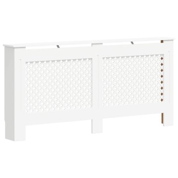 Vidaxl Pokrov za radiator bel 172x19x81,5 cm MDF