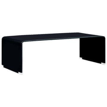 Vidaxl Klubska mizica 98x45x31 cm kaljeno steklo