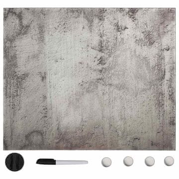 Vidaxl Stenska magnetna tabla iz stekla 50x50 cm