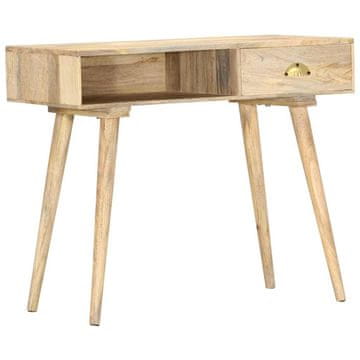 Vidaxl Konzolna mizica 90x45x75 cm trden mangov les