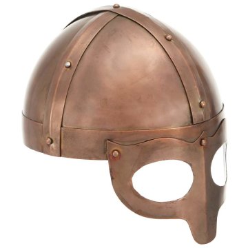 Vidaxl Vikinška čelada starinska kopija LARP bakreno jeklo