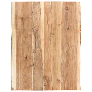 Vidaxl Mizna plošča trden akacijev les 80x(50-60)x3,8 cm