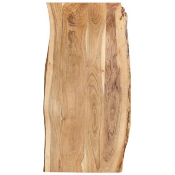 Vidaxl Mizna plošča trden akacijev les 118x(50-60)x2,5 cm
