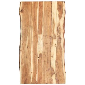 Vidaxl Mizna plošča trden akacijev les 118x(50-60)x3,8 cm