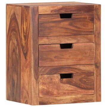 Vidaxl Nočna omarica 40x30x50 cm iz trdnega palisandra