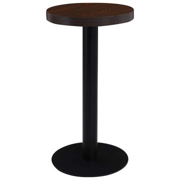 Vidaxl Bistro miza temno rjava 40 cm mediapan