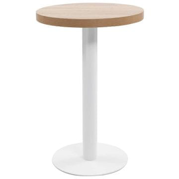 Vidaxl Bistro miza svetlo rjava 50 cm mediapan