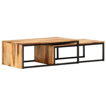Vidaxl Komplet mizic 2 kosa trden palisander