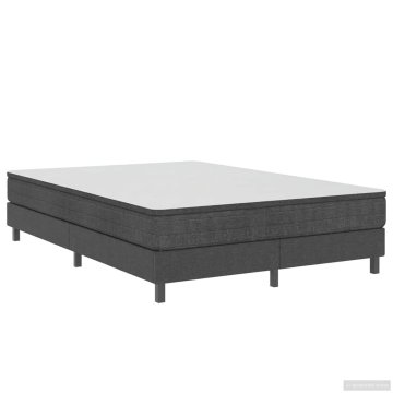 Vidaxl Posteljni okvir boxspring sivo blago 160x200 cm