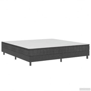 Vidaxl Posteljni okvir boxspring sivo blago 180x200 cm