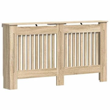 Vidaxl Pokrov za radiator 152x19x81,5 cm inženirski les
