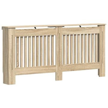 Vidaxl Pokrov za radiator 172x19x81 cm inženirski les