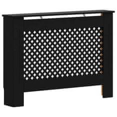 Vidaxl Pokrov za radiator črn 112x19x81,5 cm mediapan
