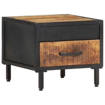 Vidaxl Nočna omarica 40x40x35 cm iz robustnega mangovega lesa