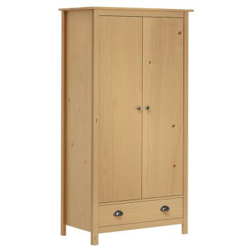 Vidaxl Garderobna omara z 2 vrati Hill Range 89x50x170 cm borovina